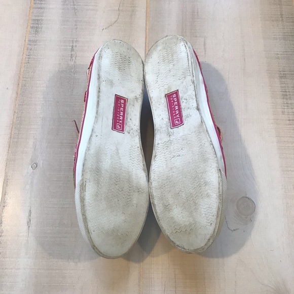 Sperry Boat Shoes Floral Embroidered Patent 7.5M - Picture 8 of 8